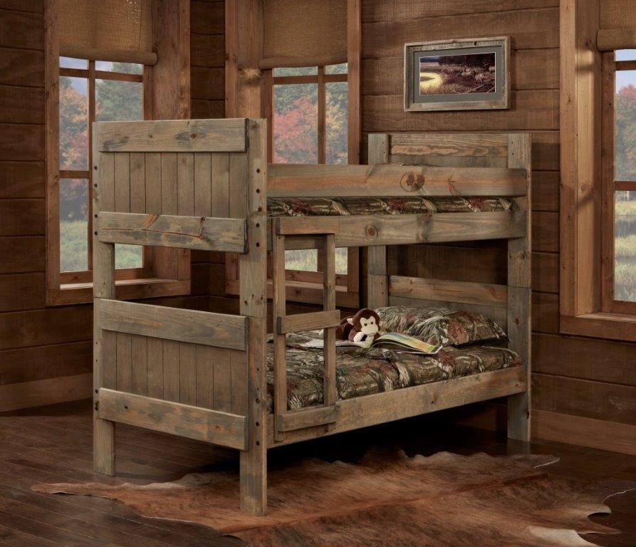 Simply Bunk Beds Twin/Twin Mossy Oak Panel Bunk Bed  Mikes Rent To Own