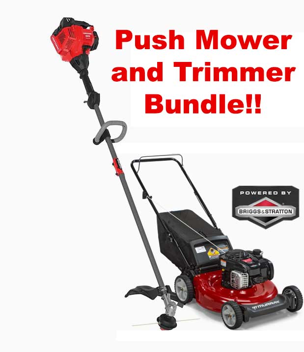 Large push online mower